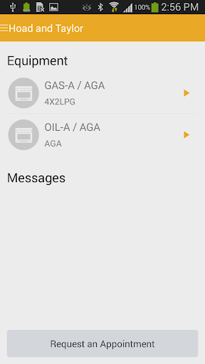 Hoad and Taylor Customer App Screen 2