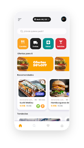 Android application iPakket - Delivery Online screenshort