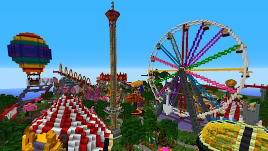 Theme Parks Maps for Minecraft
