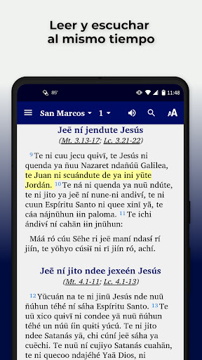Android application Mixtec Atatláhuca Bible screenshort