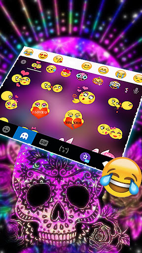 Mandala Sugar Skull Keyboard T Screen 3
