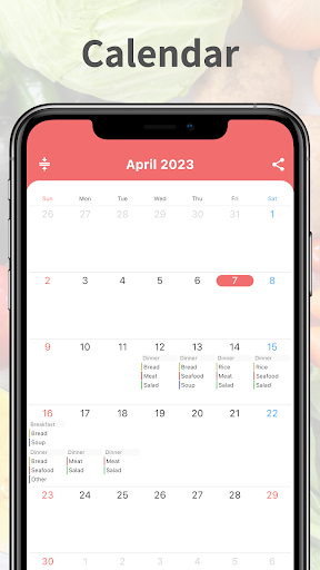 Daily Meal Planner Screen 2