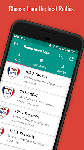 Android application Iowa Radio Stations screenshort