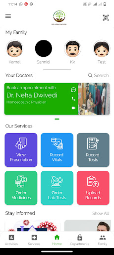 Android application Homoeocure screenshort