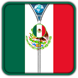 Mexico Flag Zipper UnLock icon