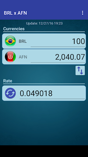 Android application Brazil Real x Afghan Afghani screenshort