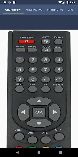 Grundig TV Remote Control