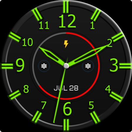 Key WF87 Black Watch Face screenshot 28