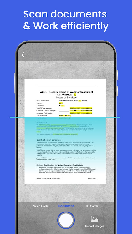 X Cam Scanner, PDF scanner - 1.1 - (Android)