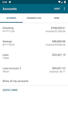 NEW Credit Union Mobile App Screen 3