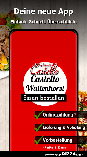 Android application Ristorante Castello Wallenhors screenshort