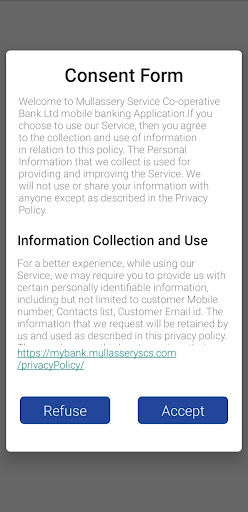 Mullassery SCS mBanking Screen 2