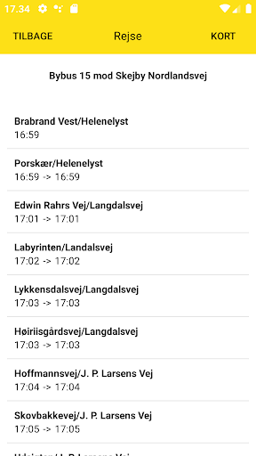 PendlerPal Bus - Stoppesteder Screen 3