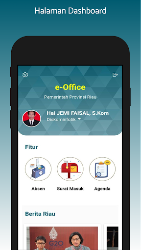 e-Office Provinsi Riau Screen 2