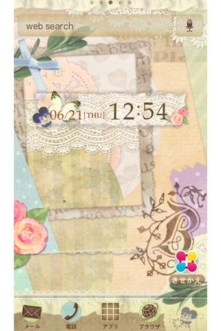 Android application Pastel Dream　ガーリーコラージュ壁紙きせかえ screenshort