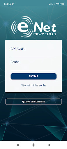 Android application Enet Provedor screenshort