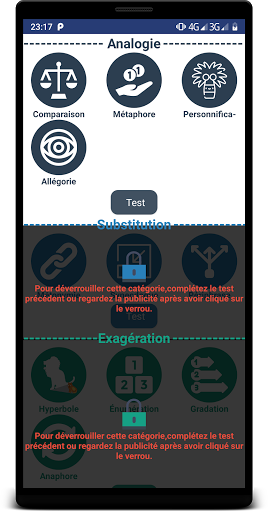 Android application Les figures de style screenshort