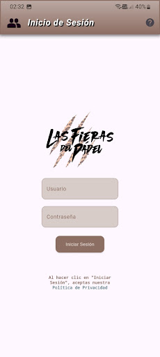 Android application Las Fieras del Pádel screenshort