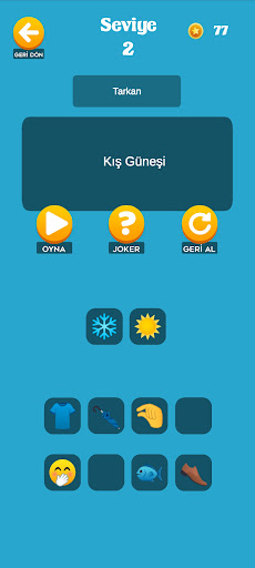 Android application Emoji Bil - Şarkı ve Türküler screenshort