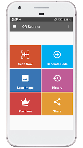 Android application QR scanner screenshort