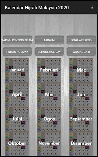 Android application Kalendar Malaysia 2024 Hijrah screenshort