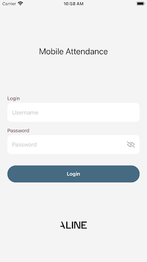 Android application Aline Attendance screenshort