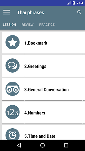 Android application speak Thai language screenshort