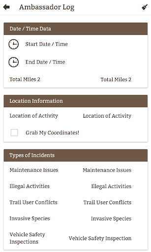 Trail Ambassador Screen 2