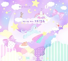 screenshot of Cute Theme-Unicorn Fantasy-