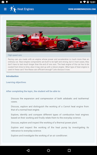 Android application Heat Engines screenshort