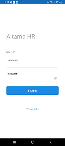 Android application Altama HR screenshort