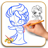 How to Draw Chibi Elsa FP icon