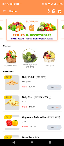 SM Fresh Mart Screen 2
