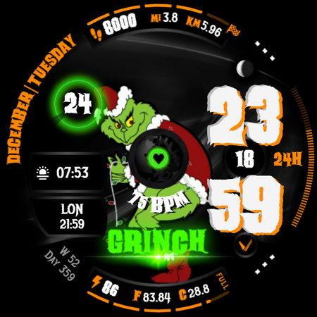 GRINCH Christmas Watch Face screenshot 37