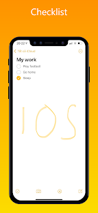 iNote iOS 15 - Phone 13 Notes Screenshot