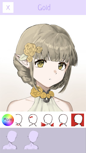 Android application Live 2D Anime Avatar Creator screenshort