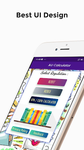 Android application Anna University Grade Internal screenshort