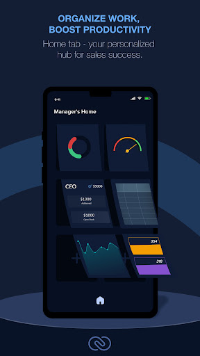 Android application Zoho CRM Analytics screenshort