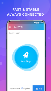 LetsVPN 2.17.13 APK + Мод (Unlimited money) за Android