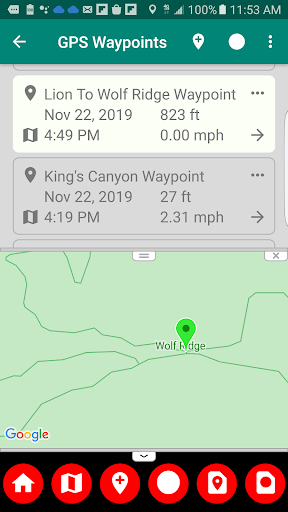 Android application Versa GPS Logger screenshort