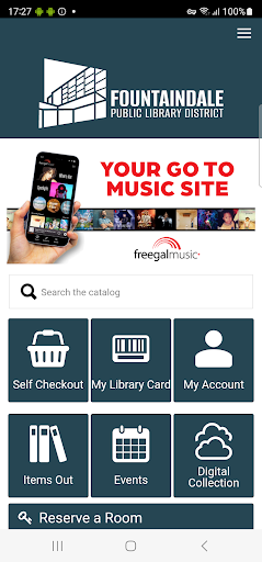 Android application Fountaindale Public Library screenshort