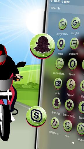 Highway Rider Theme Launcher Screen 3