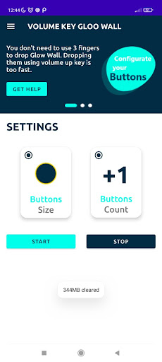 Volume Key Gloo wall Screen 2