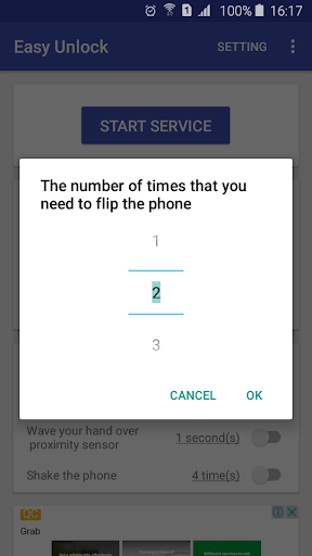 Easy Unlock - Screen on/off Screen 2
