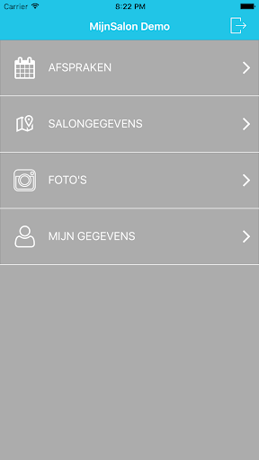 Android application MijnSalon Book Now screenshort