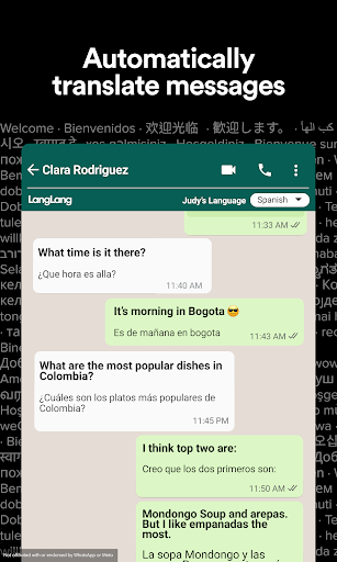 Android application Auto Chat Message Translator screenshort
