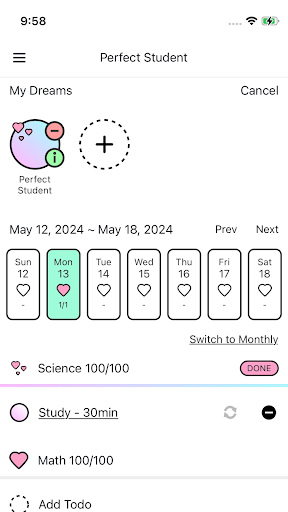 DreamStore - Dream, Goal, Todo