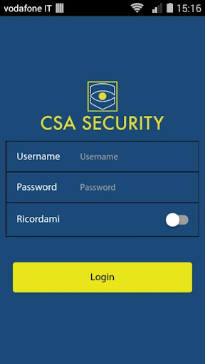 Android application My CSA Security screenshort
