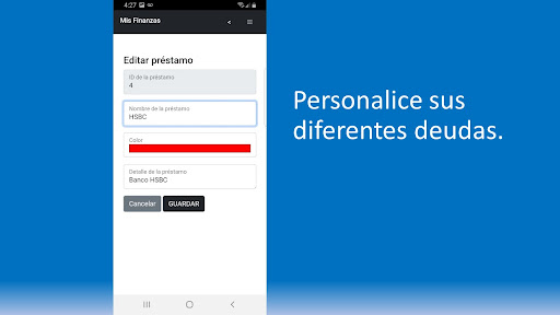 iDeudas - Control de prestamos Screen 2