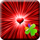 GO Launcher Black & Red Heart icon